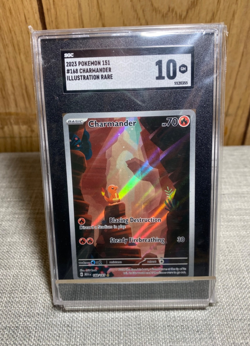 Pokemon SV Scarlet & Violet 151 Illustration Rare Charmander 168/165 SGC 10 GM - Image 1