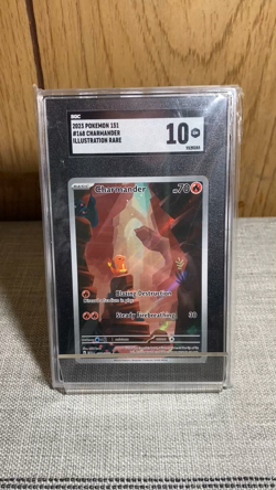 Pokemon SV Scarlet & Violet 151 Illustration Rare Charmander 168/165 SGC 10 GM - Image 2