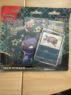 Pokemon TCG Scarlet & Violet Paldean Fates Tech Sticker Collection (Maschiff) - Image 1