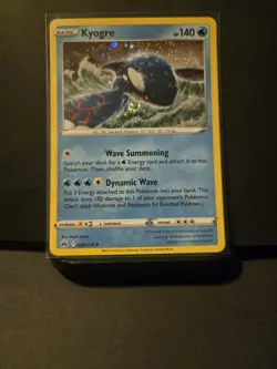 Pokemon TCG SWSH Crown Zenith Sea & Sky Kyogre 036/159 Cosmos Holo SWIRL Promo - Image 1