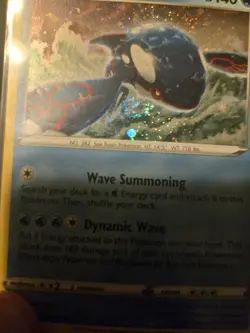 Pokemon TCG SWSH Crown Zenith Sea & Sky Kyogre 036/159 Cosmos Holo SWIRL Promo - Image 2