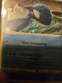 Pokemon TCG SWSH Crown Zenith Sea & Sky Kyogre 036/159 Cosmos Holo SWIRL Promo - Image 3