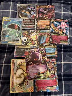 Lot of 9 Jumbo Pokemon Cards. - Image 1