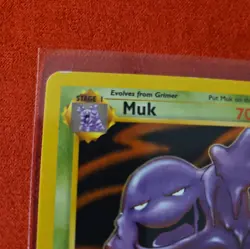 Pokemon TCG Muk Fossil Non Holo Card 13/62 LP Condition - Image 2