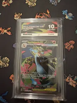 Pokemon 2025 Phantasmal Flames Mega Charizard X Ex Secret Rare #109 Ace 10 - Image 1