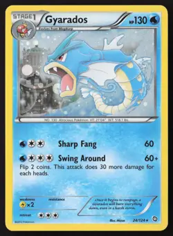 Gyarados Cosmos Holo 24/124 Pokemon Dragons Exalted - Image 1