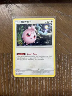 Igglybuff - 168/236 - Cosmic Eclipse Pokemon 2019 Non-Holo - Image 1