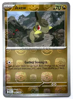 Axew 068/086 - Pokemon TCG - Black Bolt Master Ball Reverse Holo - Image 1