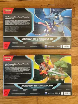 Pokemon Greninja & Kingdra Ex + Incineroar & Torterra Ex Collection Box Lot NEW - Image 2