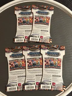 Pokemon TCG XY Steam Siege Sleeved Booster Packs Sealed Lot of 5 SEALED - Image 3
