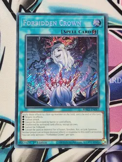 YUGIOH BPRO-EN067 Forbidden Crown Secret Rare 1st Edition - Image 1