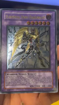 Yugioh Elemental HERO Darkbright LCGX-EN063 1st Edition Super Rare Holo - LP-NM - Image 1