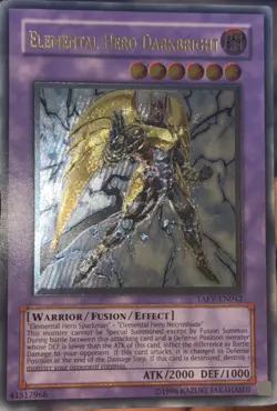 Yugioh Elemental HERO Darkbright LCGX-EN063 1st Edition Super Rare Holo - LP-NM - Image 2