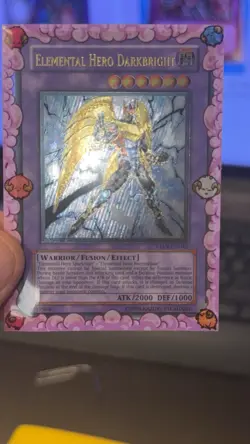 Yugioh Elemental HERO Darkbright LCGX-EN063 1st Edition Super Rare Holo - LP-NM - Image 3