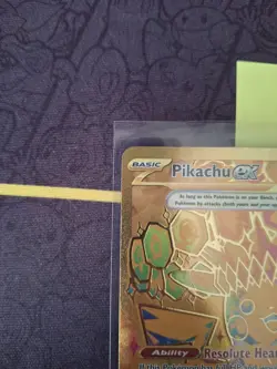 Pikachu ex 179/131 Hyper Rare Gold Card Pokemon Prismatic Evolutions Tera - Image 3