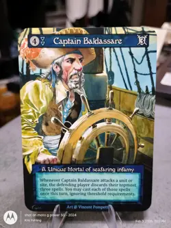 Sorcery: Contested Realm Captain Baldassare Unique NM Beta Nonfoil - Image 1