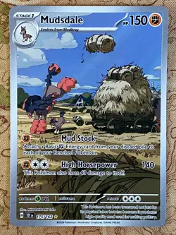 Pokemon Card TCG - Mudsdale 175/162 Illustration Rare Temporal Forces Near Mint - Image 2