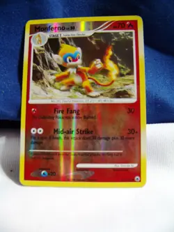 Monferno 41/100 Reverse Holo Majestic Dawn Pokemon Card LP EX+ / NM- - Image 1