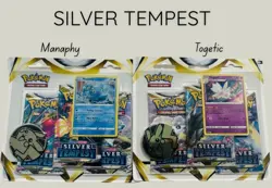 Pokemon Trading Card Game Silver Tempest 6 Packs Total Lot of 2 3-pack Blisters! 820650850967 - Image 1