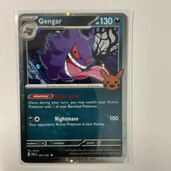 Pokemon TCG Gengar Cosmos Holo Card 2024 Trick or Trade, #057/091 - Image 1