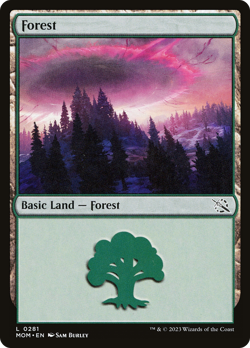 x1 Forest MOM MTG 0281 BASIC LAND M/NM 1x - Image 1