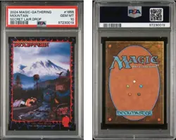 MTG PSA 10 Brain Dead Lands Mountain #1655 Basic Secret LairDrop Reavis Non Foil - Image 1
