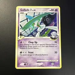 Gallade lv59 20/111 Rising Rivals | Holo Rare Pokemon card 32 swirl - Image 1