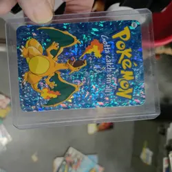 Charizard #6 - Vintage Vending Machine Prism Sticker 2000 - Pokemon Card NM - Image 1