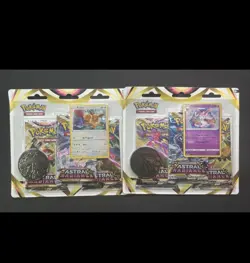 Pokemon TCG Astral Radiance 3-Pack Blister -Lot of 2 - Sylveon + Eevee - Image 1