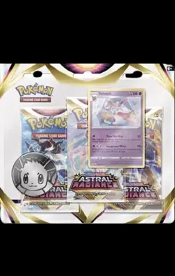 Pokemon TCG Astral Radiance 3-Pack Blister -Lot of 2 - Sylveon + Eevee - Image 2