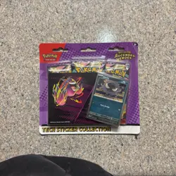 On hand Pokemon Ascended Heroes Tech Sticker 3 Pack - Image 1
