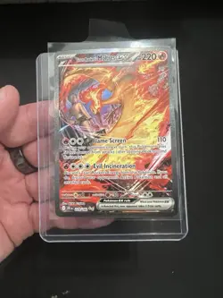 Pokemon TCG Team Rockets Moltres EX 229/182 SIR Destined Rivals Very Minty Mint - Image 1