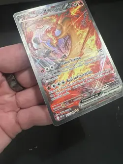 Pokemon TCG Team Rockets Moltres EX 229/182 SIR Destined Rivals Very Minty Mint - Image 3
