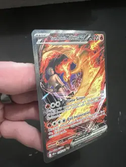 Pokemon TCG Team Rockets Moltres EX 229/182 SIR Destined Rivals Very Minty Mint - Image 4