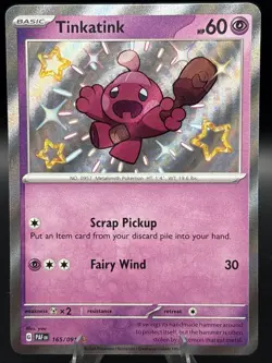 Pokemon TCG - Tinkatink 165/091 - Sv: Paldean Fates - Shiny Rare Holo - Image 1