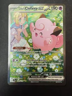 Pokemon Lillie's Clefairy EX 184/159 Journey Together Special Illustration Rare - Image 1