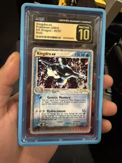 Pokemon Kingdra ex EX Dragon Holo Ultra Rare #92 CGC PRISTINE 10 - Image 1