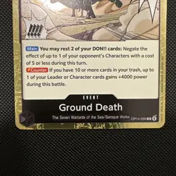 (3x) Ground Death OP14-096 Rare Foil NM | One Piece TCG Event Card - Image 5