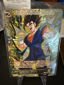 Dragon Ball Super Card Game Vegito Unexpected Separation #Bt20-100 UC Gold Foil - Image 1