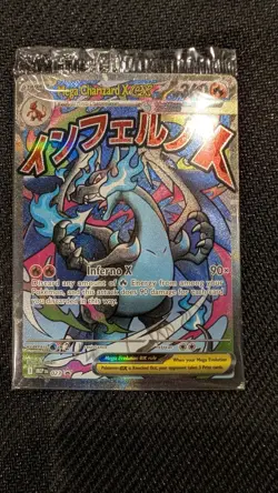 SEALED Mega Charizard x EX 023 Mega Evolution Promo with Oricorio 024 Card - Image 1