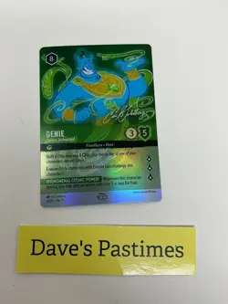 Genie - Powers Unleashed 20 D100 Alternate Art Disney100 Promo Lorcana Card - Image 1