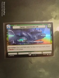 Star Wars Unlimited Card SOR22 - Energy Conversion Lab foil ECL - Image 1