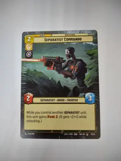 Star Wars Unlimited TOR OP 07/20 Separatist Commando Play Set (x3 cards) - Image 1