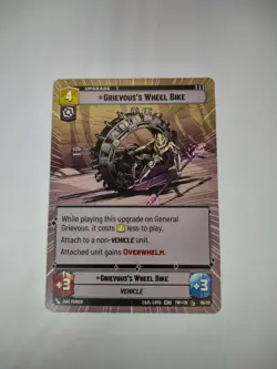 Star Wars Unlimited TOR OP 06/20 Grievous' Wheel Bike Play Set (x3 cards) - Image 1