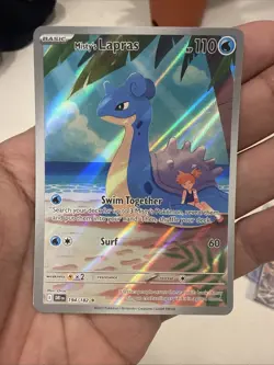 Pokemon TCG Misty's Lapras Destined Rivals 194/182 IR Mint Condition - Image 2