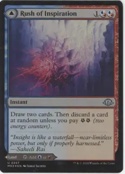 Rush of Inspiration / Old-Growth Grove Magic the Gathering MH3 Misprint - Image 1