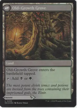 Rush of Inspiration / Old-Growth Grove Magic the Gathering MH3 Misprint - Image 2