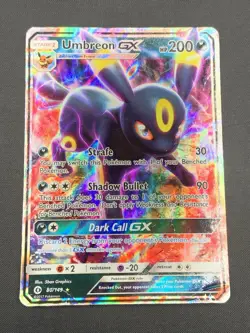 Pokemon TCG Sun & Moon: Umbreon GX 80/149 SM Base Set Holo - Image 1