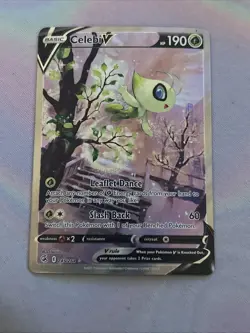 2021 Pokemon SWSH Fusion Strike Celebi V #245/264 Full Art Super Clean Copy ! - Image 1