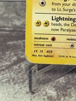 Lt. Surge's Pikachu 81/132 Common Gym Heroes Pokemon MP - Image 5